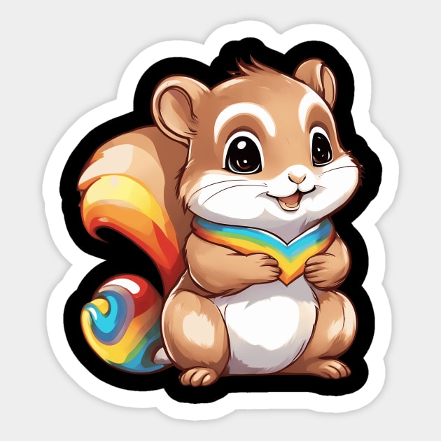 Cute Squirrel Sticker by animegirlnft